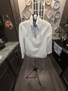 Como Vintage Cream Fleece Zip Pullover